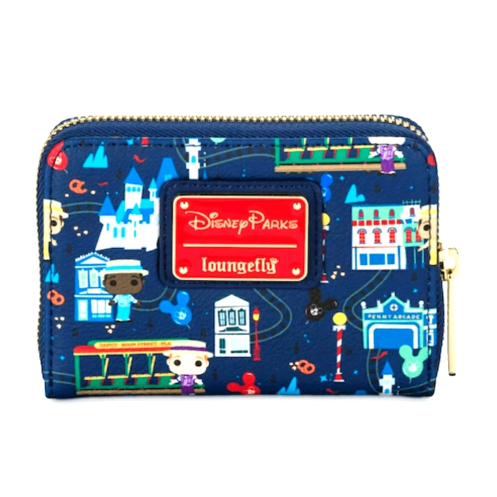 Disney Parks Main Street USA Dapper Dans Loungefly Wallet NWT